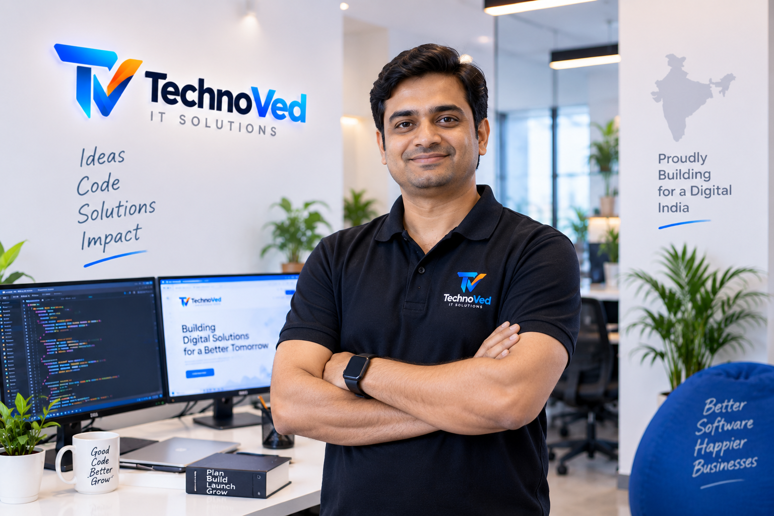 The Techno Ved team at work in Pune